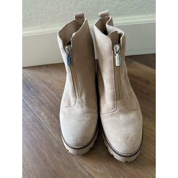 Blondo Drew Waterproof Bootie Size 8.5 Front Zip Lug Sole Ankle Boot - Picture 3 of 7